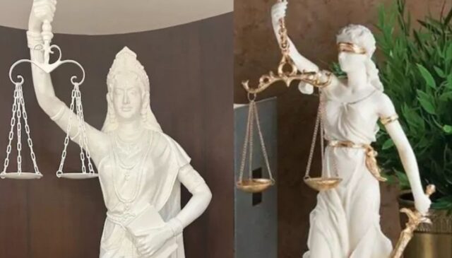 ‘न्याय के देवी’ के नया मूर्ति