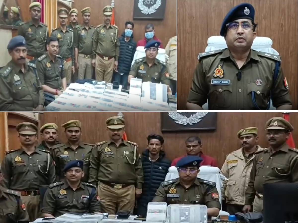 गोरखपुर रेलवे स्टेशन पs मोबाइल चोर गिरोह के पकड़ल गइल