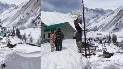 ITBP जवानन के कैंप के लगे भइल भीषण हिमस्खलन