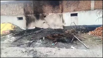 महायज्ञ के बाद शोभायात्रा पs पथराव