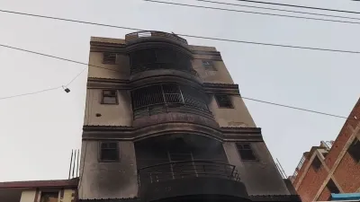 कानपुर में इमारत में लागल भीषण