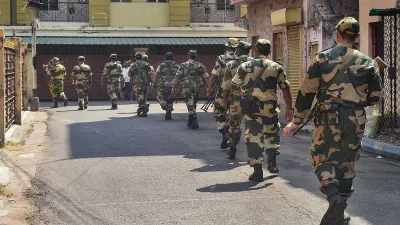 इंटरनेशनल बॉर्डर पs हाई अलर्ट
