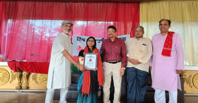 Dr. Madhulika Ben Patel honored with Saurabh Samman