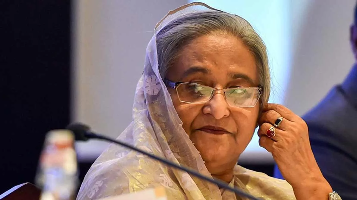 Former Bangladesh Prime Minister Sheikh Hasina after ICT court verdict on death penalty case