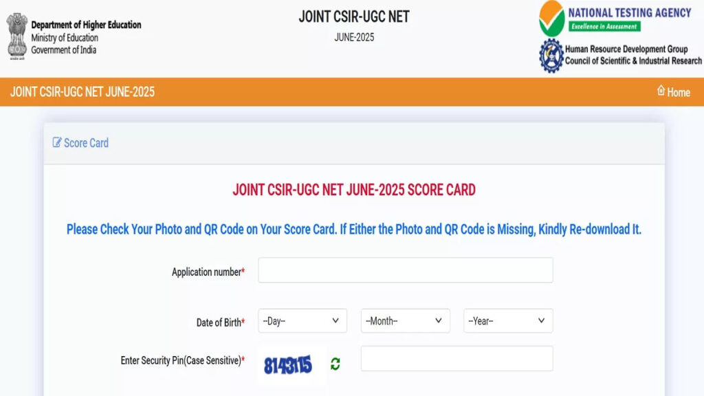 CSIR UGC NET Result 2025 declared, students checking results online via direct link