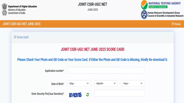 CSIR UGC NET Result 2025 declared, students checking results online via direct link