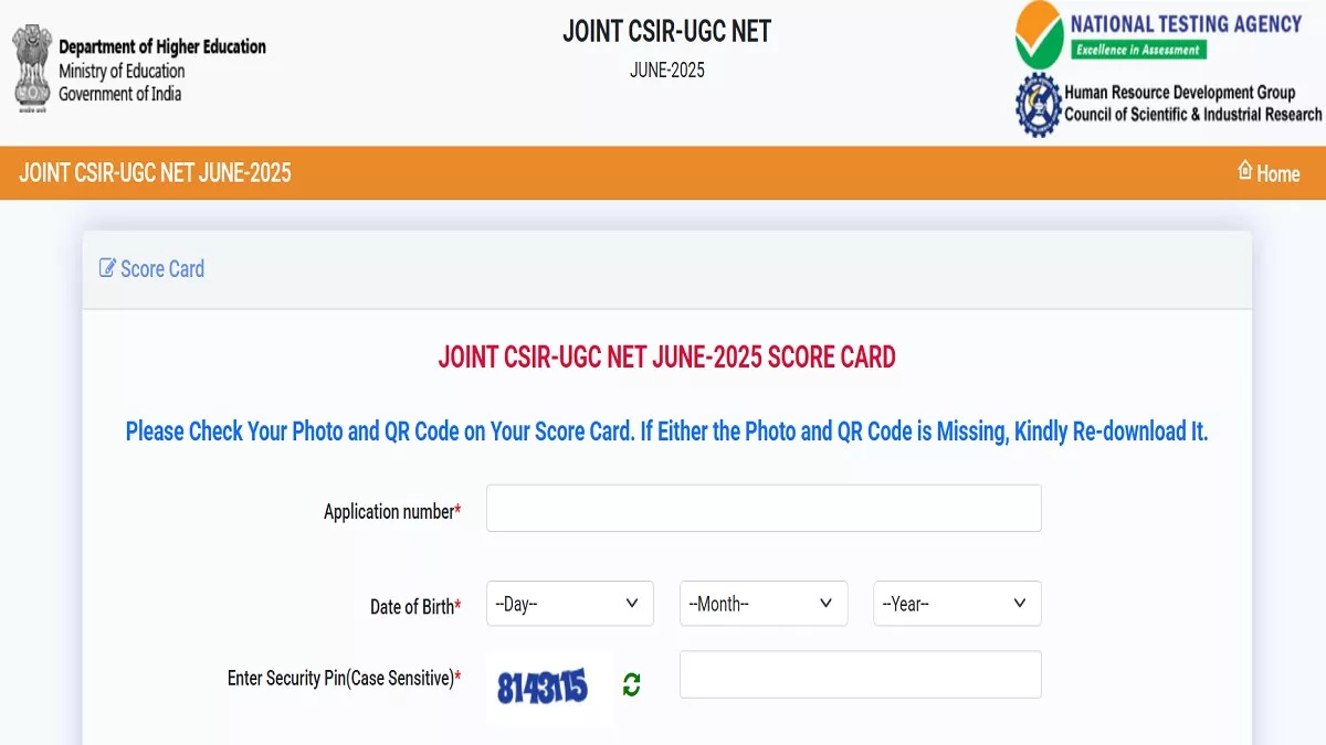 CSIR UGC NET Result 2025 declared, students checking results online via direct link