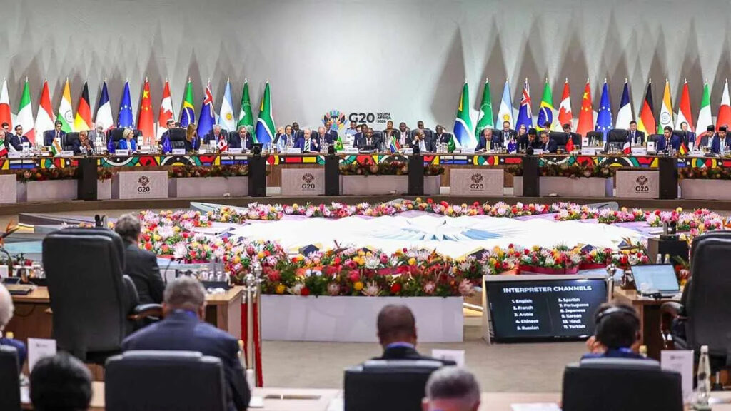 World leaders at G20 Summit delivering a strong message of no threat and no use of force