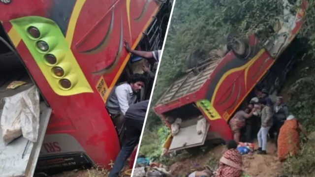 Andhra Pradesh bus accident, vehicle falls into gorge leaving 9 dead and many injured