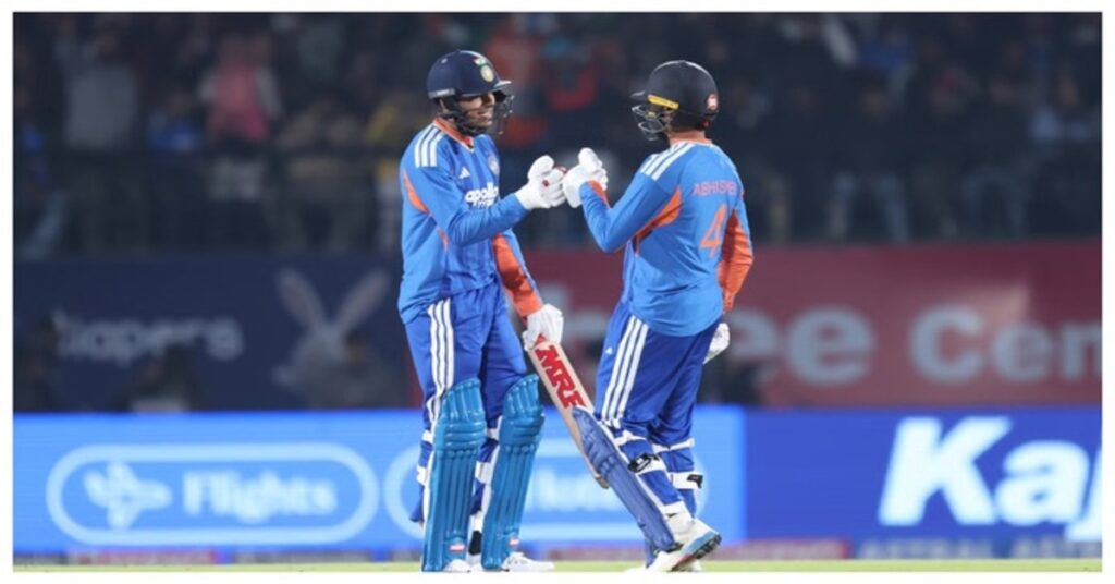 India celebrates victory against South Africa in 3rd T20I at Dharamshala