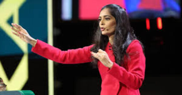 Mallika Sagar conducting TATA IPL 2026 auction in Abu Dhabi