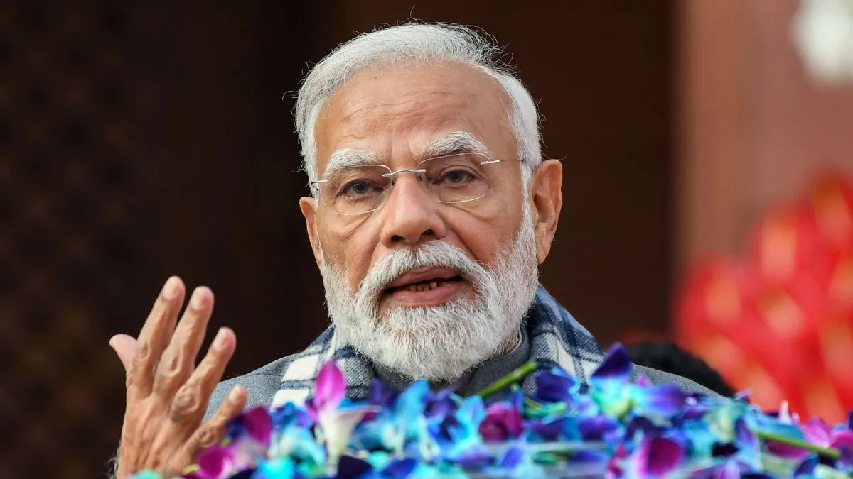Prime Minister Narendra Modi addressing the media before the Parliament winter session, urging focus on policy and delivery over drama.