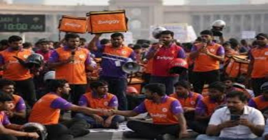 Swiggy Zomato Amazon delivery workers strike affecting New Year food and online delivery services in India