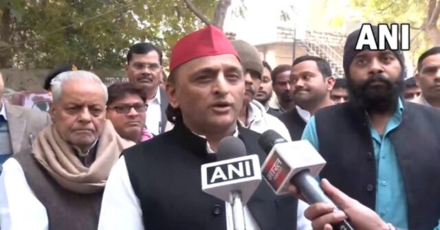 Samajwadi Party chief Akhilesh Yadav addressing media over fake vote allegations in Uttar Pradesh SIR voter list