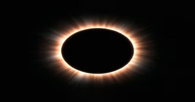 Annular Solar Eclipse 2026 Ring of Fire visible in the sky