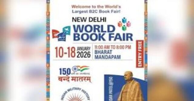 World Book Fair 2026 inauguration at India Mandapam showcasing Indian Armed Forces theme