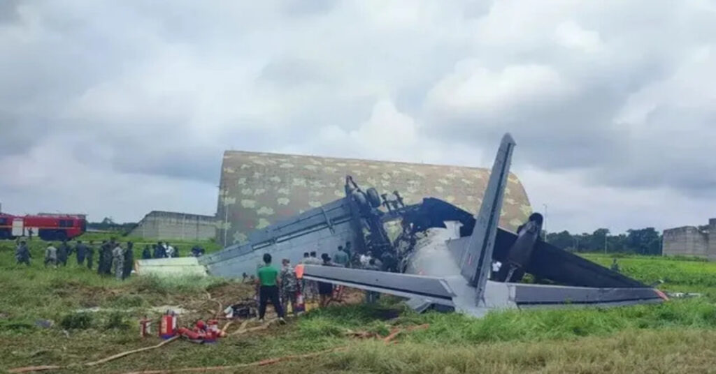 Assam Jorhat Air Force AN-32 Plane Crash During Landing