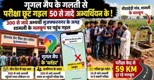 Google Maps Mistake: UP Police Candidates Reached Shamli Tubewell
