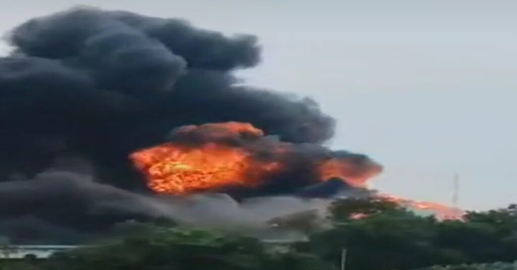 Kaushambi LPG Tanker Fire Accident at Sirihi Toll Plaza
