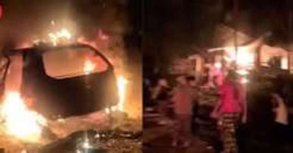 Manipur Violence – Mob Attacks Assam Rifles Camp in Senapati