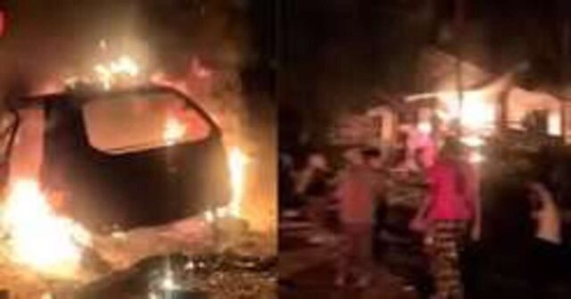 Manipur Violence – Mob Attacks Assam Rifles Camp in Senapati