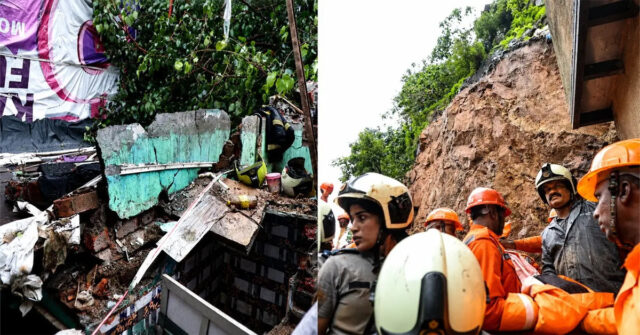 Mumbai Ghatkopar landslide rescue operation