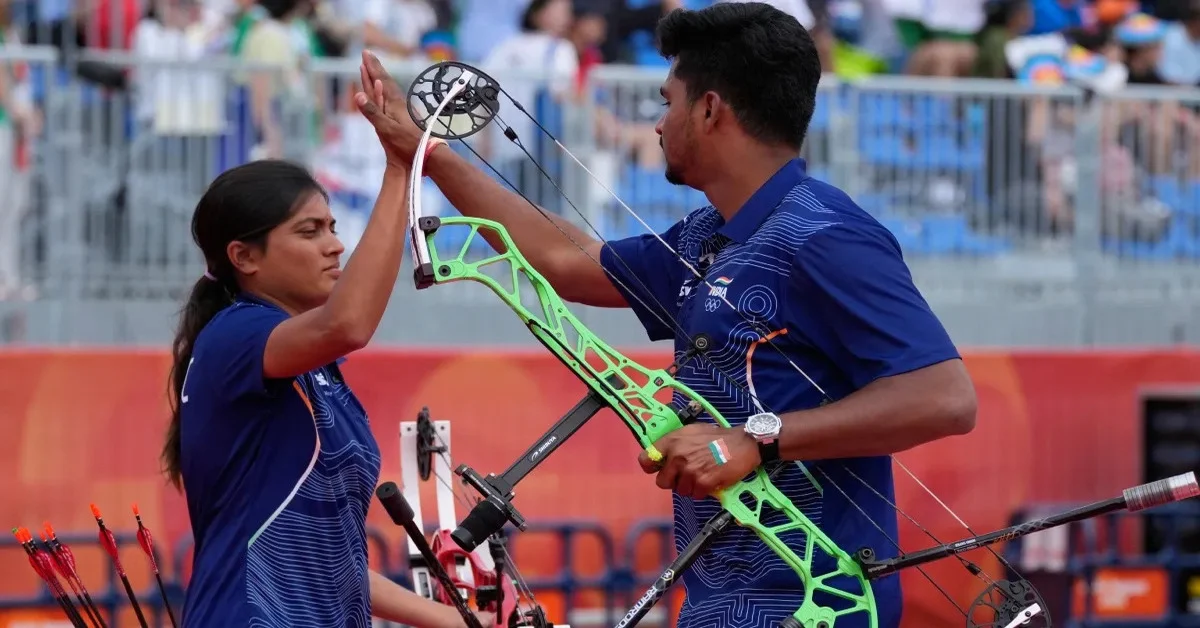 Chikitha Taniparthi and Sahil Jadhav win gold medal in archery at Asian Games 2026