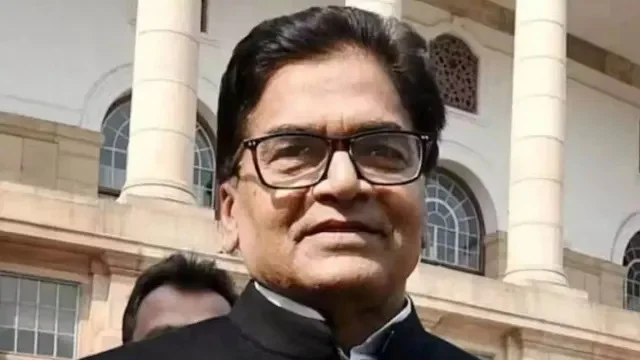SP Rajya Sabha candidates Ram Gopal Yadav and Dhanraj Nathwani in Uttar Pradesh
